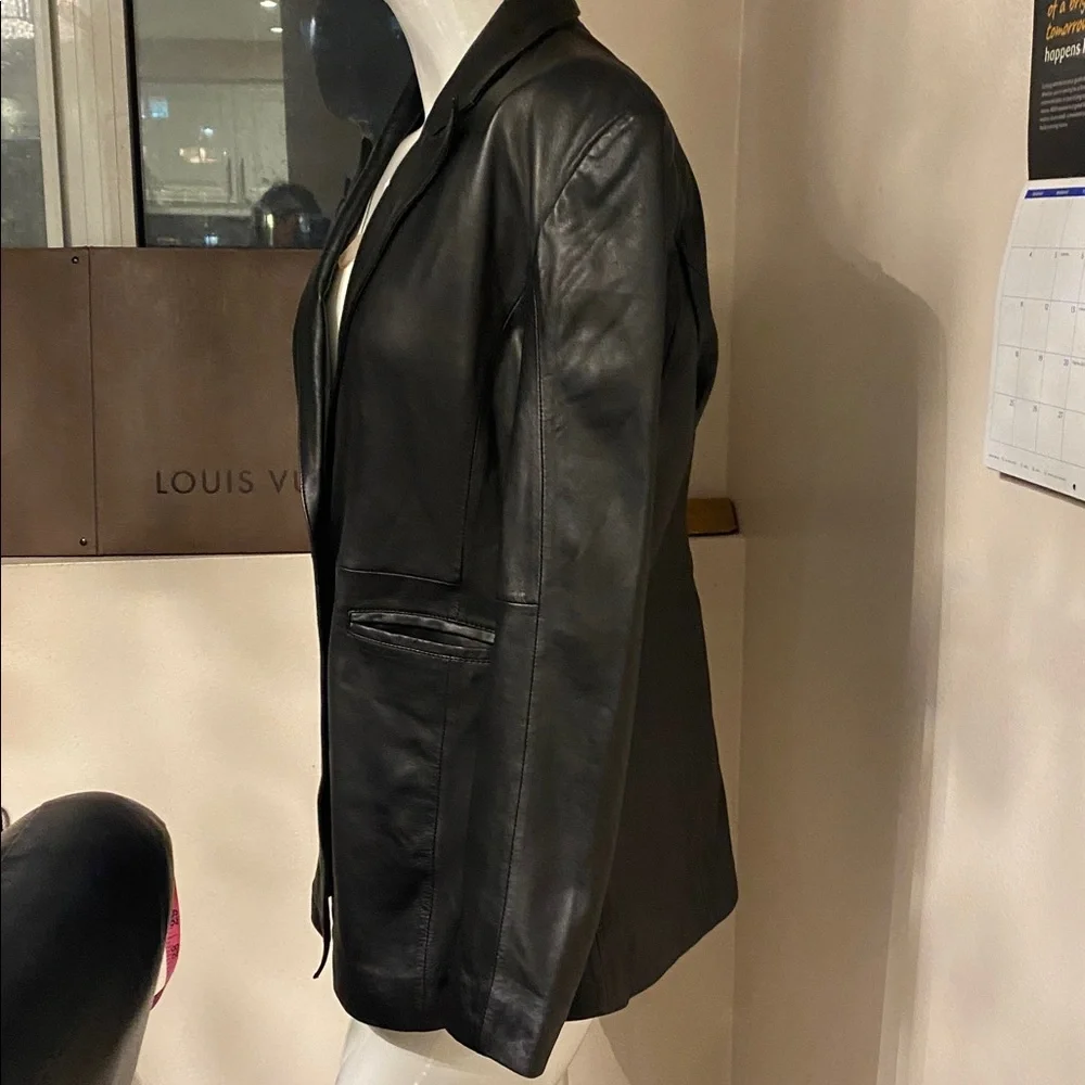 Bod & Christensen Black Leather Women's Jacket - Picture 6 of 14